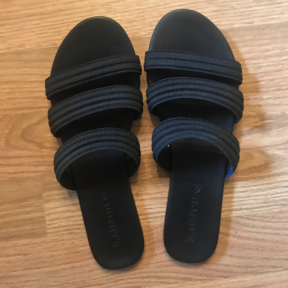 Rothys black sandals